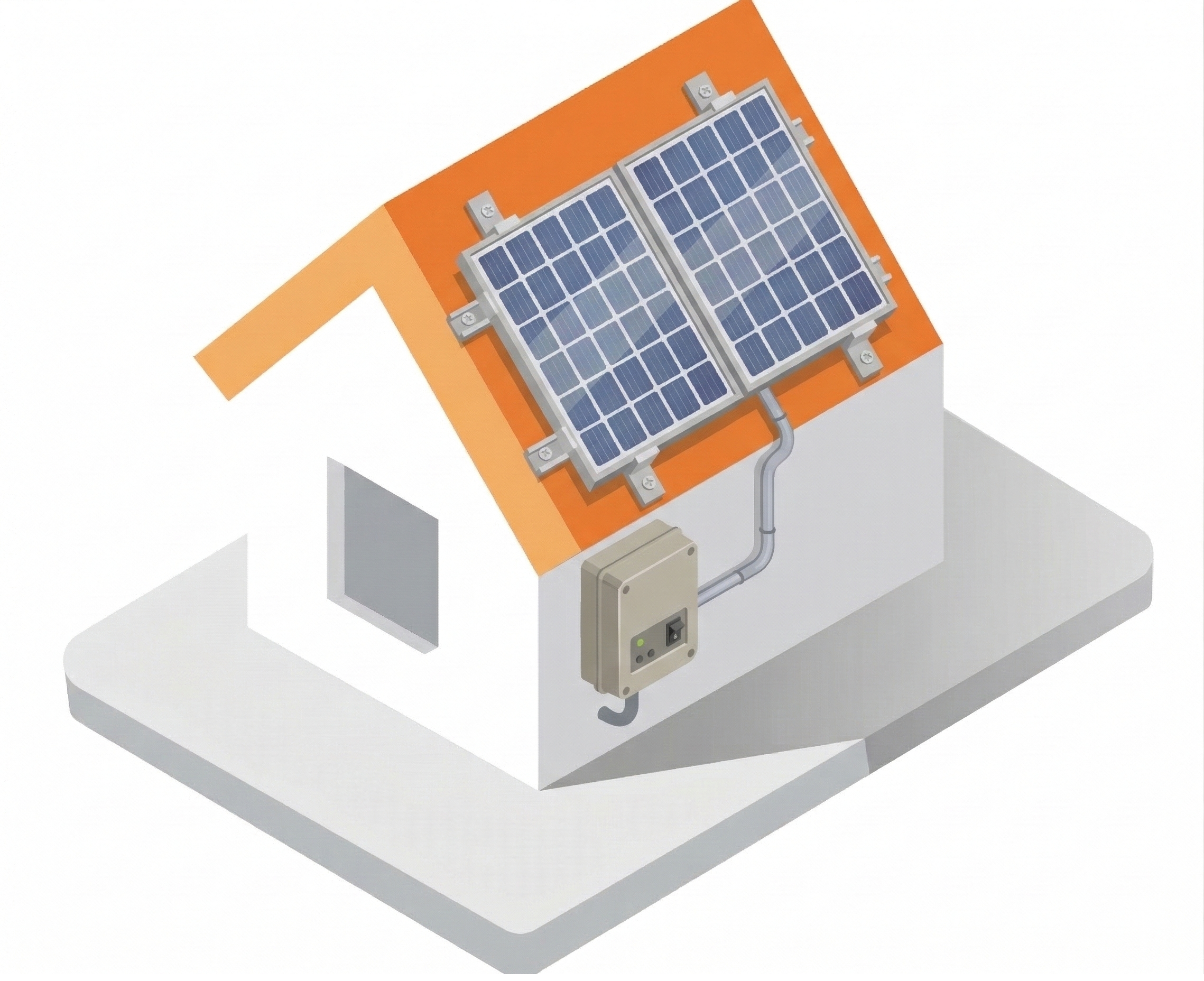 Cheap solar illustration